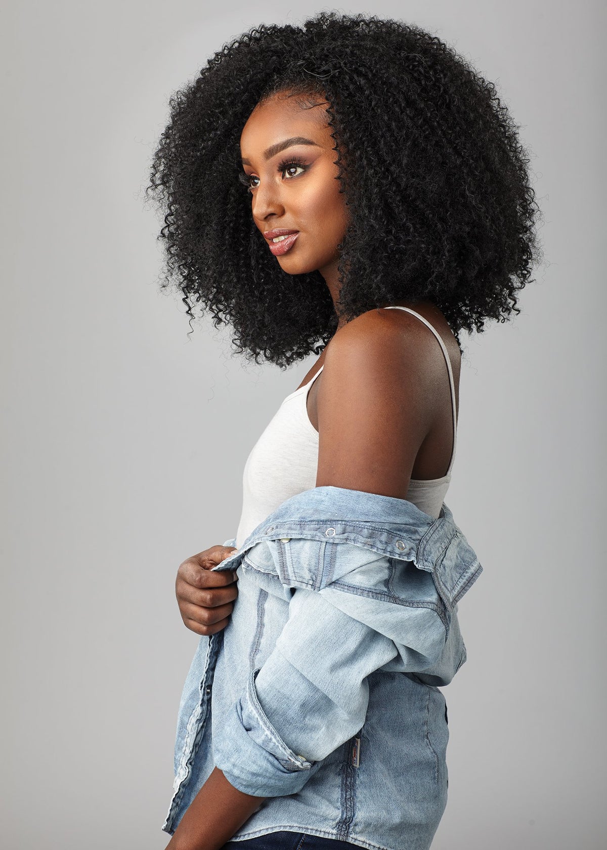 Sensationnel Curls Kinks and Co half wig cap adjustment for secure fit