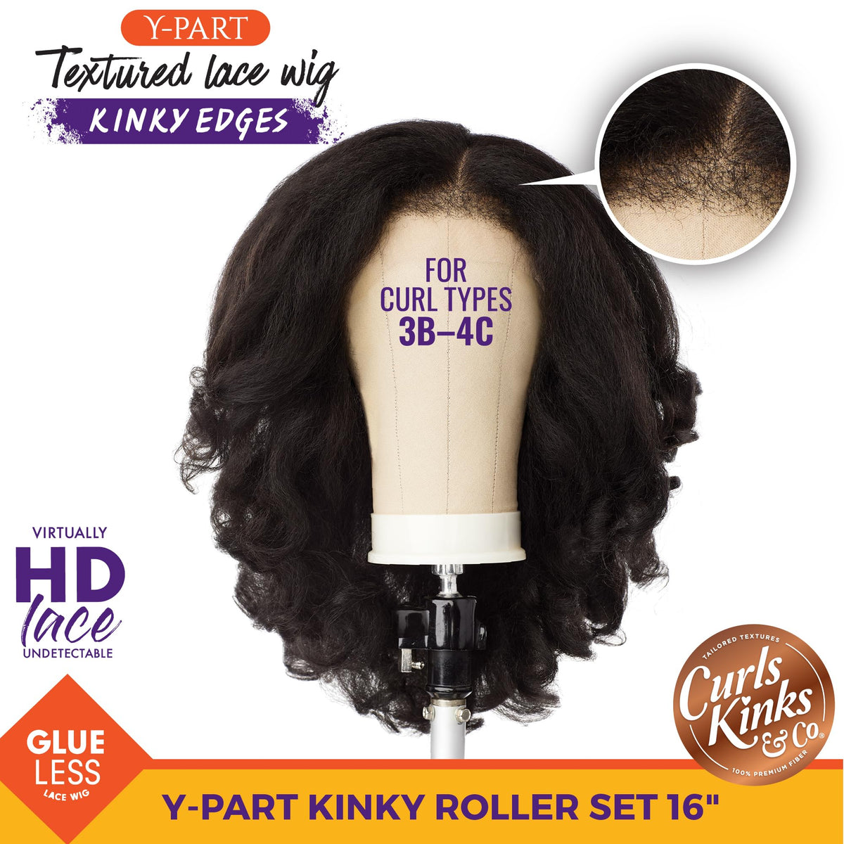 Sensationnel Curls Kinksandco HD lace close-up for seamless blend