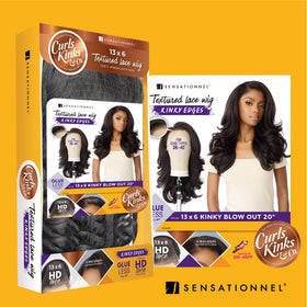 Sensationnel Curls Kinksandco Kinkyedges wig 13x6 lace close-up