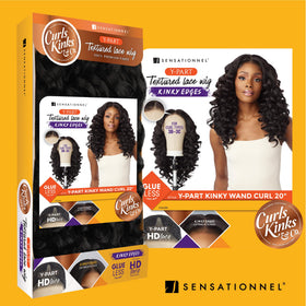 Sensationnel Curls Kinks and Co KinkyEdges wig measuring 20 inches