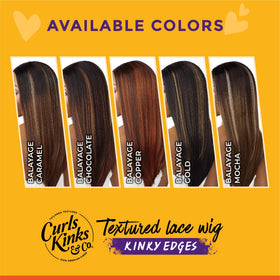 Sensationnel Curls Kinksandco KinkyEdges wig glueless band for quick secure wear.
