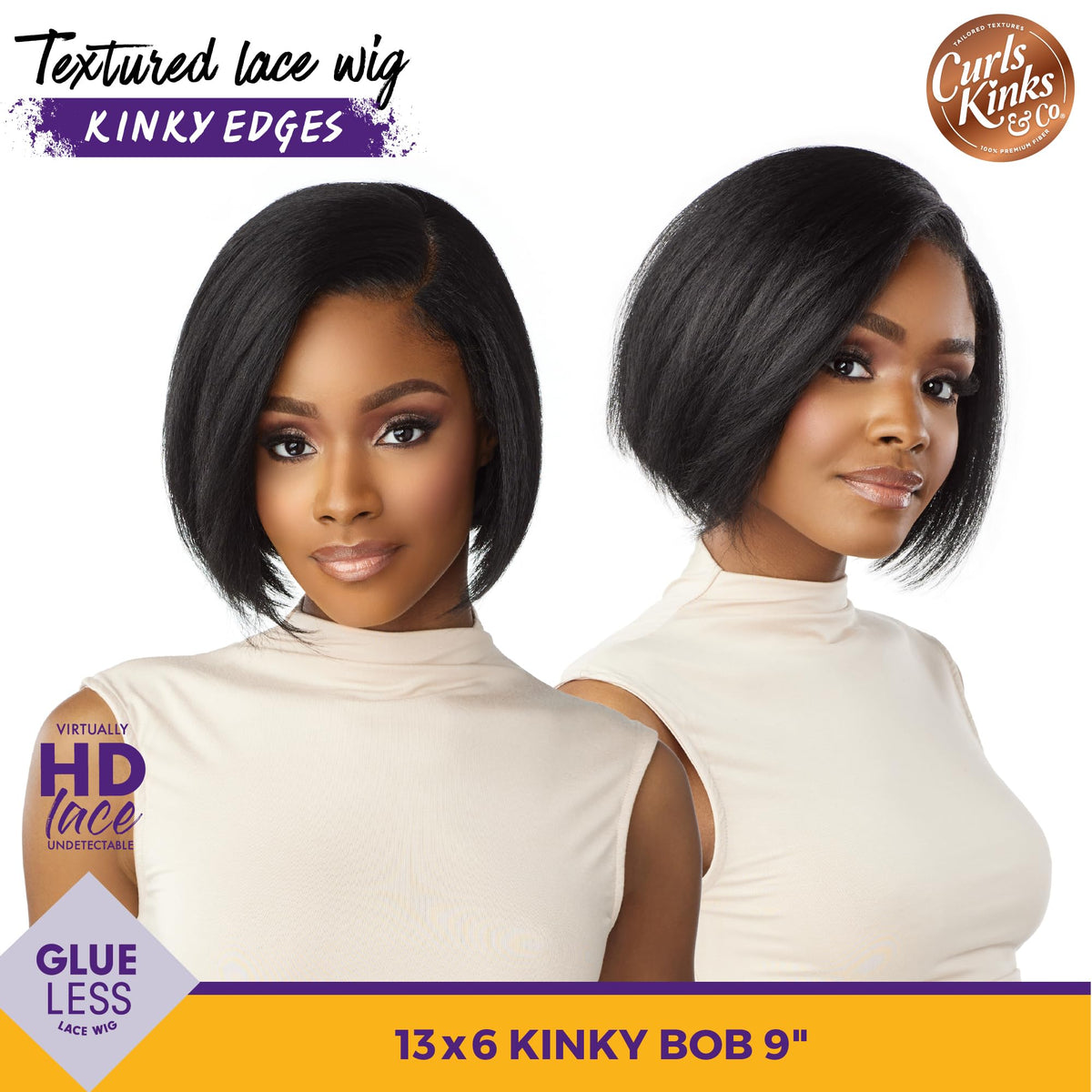 Sensationnel HD lace front wig offers breathable wear and a realistic hairline.