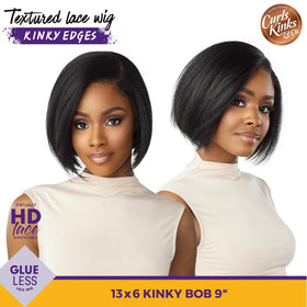 Sensationnel HD lace front wig offers breathable wear and a realistic hairline.