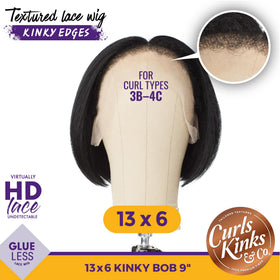Sensationnel Curls Kinksandco Kinkyedges kinky bob wig for versatile daily looks.