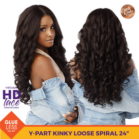 Sensationnel Curls Kinksandco KinkyEdges wig offblack color for natural everyday looks.