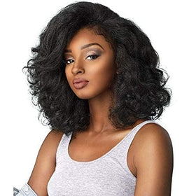 Sensationnel Curls Kinksandco blend with natural hair for seamless look