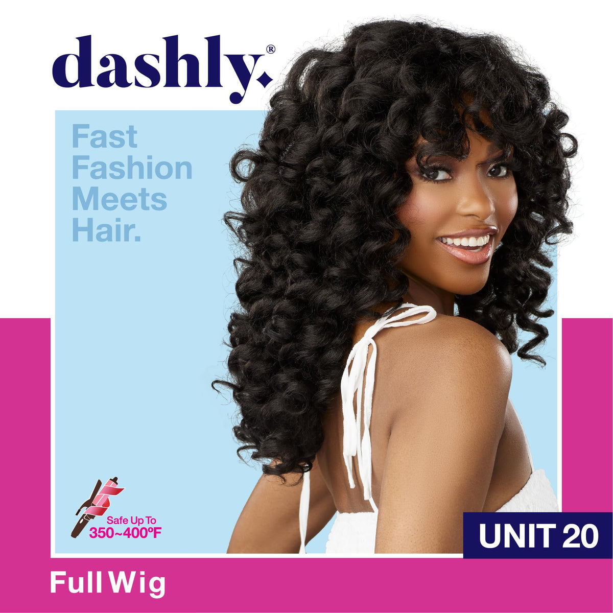 Sensationnel Dashly Unit 20 back view shows natural silhouette.