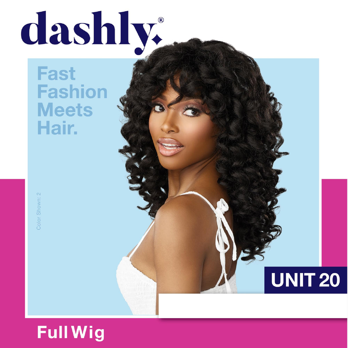Sensationnel Dashly Unit 20 quick style feature for easy DIY wear.