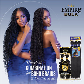 Sensationnel Empire Bulk Braiding ready for dye or bleach with Remy texture