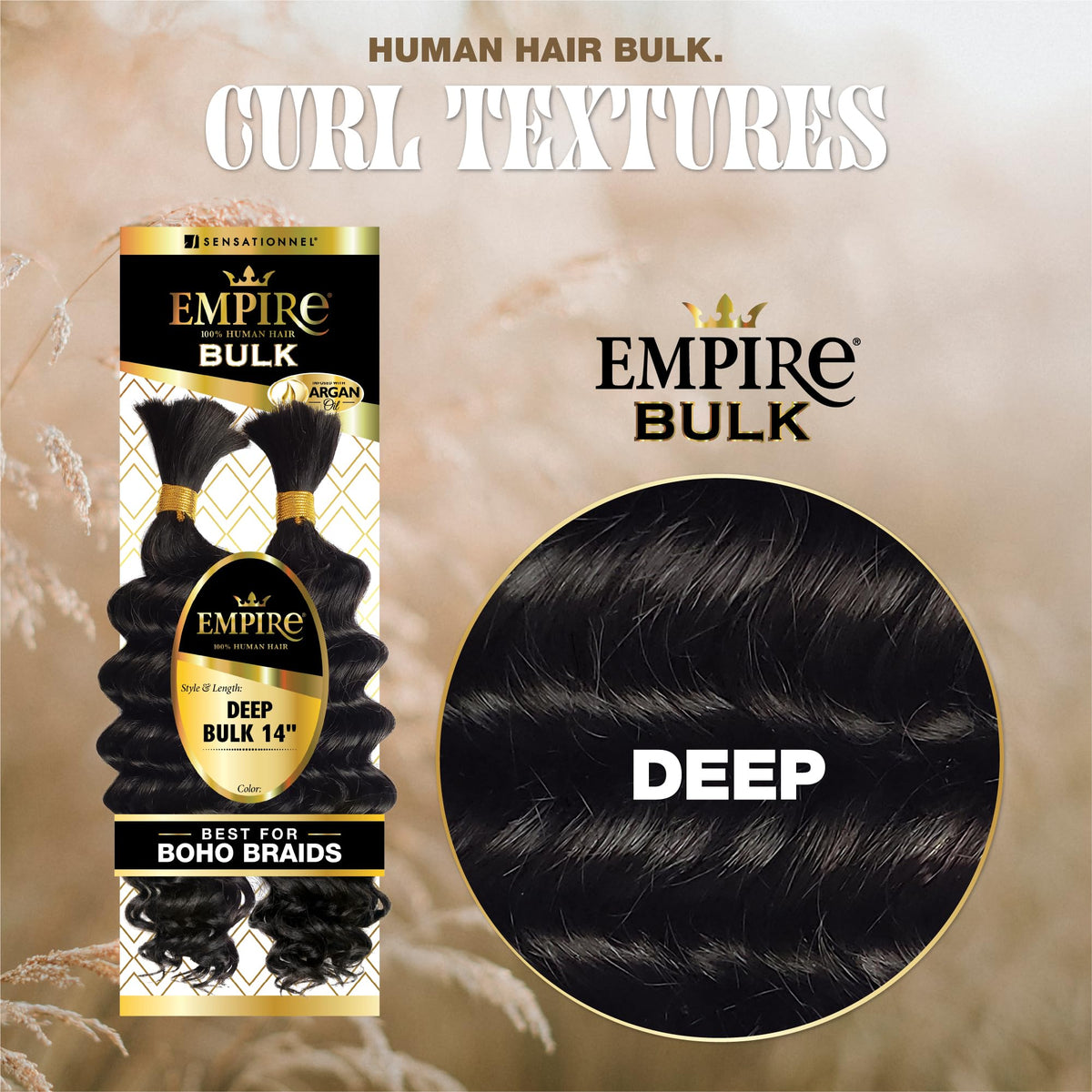 Sensationnel Empire Bulk Braiding close-up shows soft, tangle-free texture for easy styling