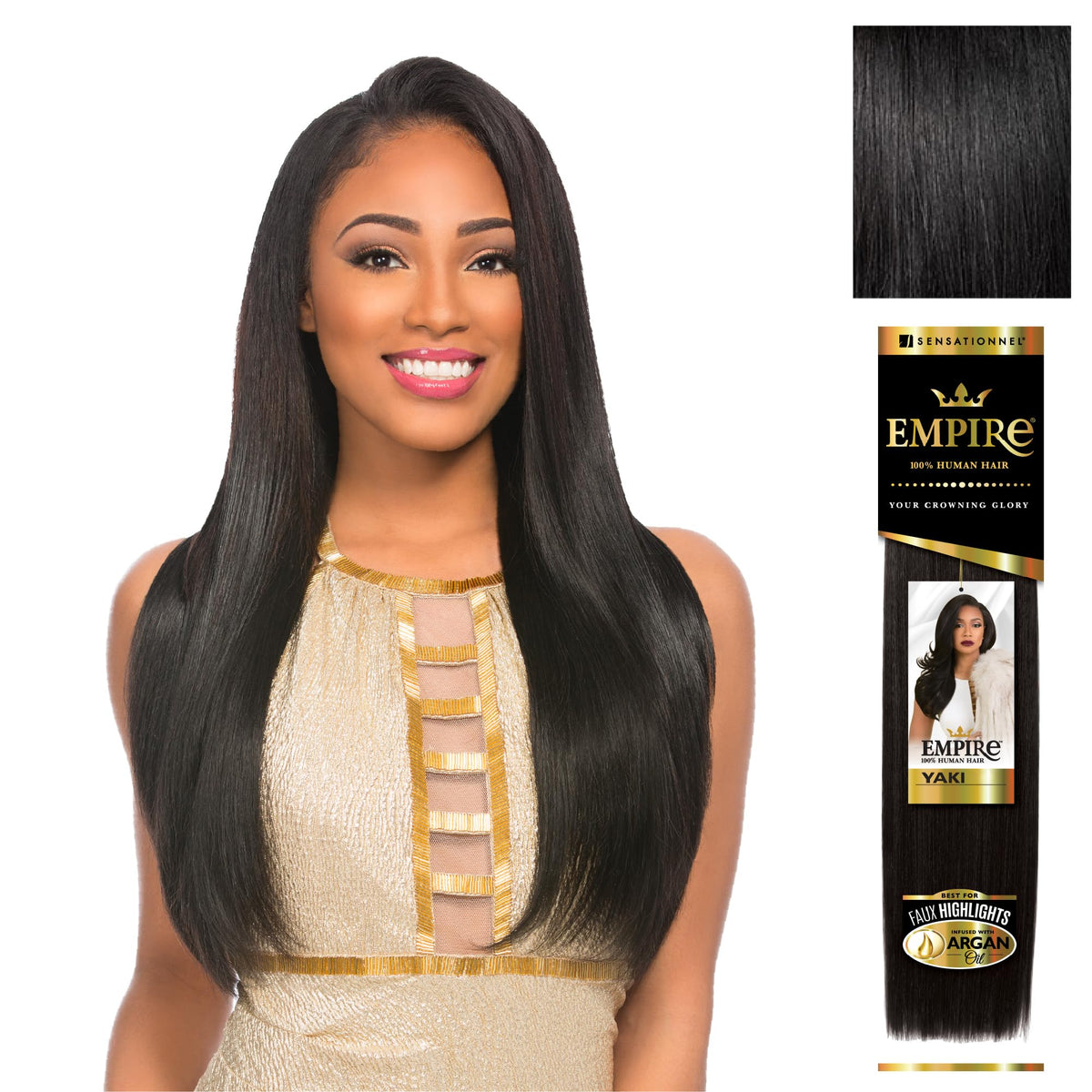 Sensationnel Empire Yaki weaving pack setup showing easy, tangle-free installation