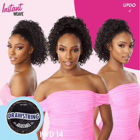 Sensationnel Instant Weave Half Wig blend with own hair for seamless daily wear