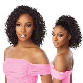 Sensationnel Instant Weave Half Wig close-up fiber texture for natural look