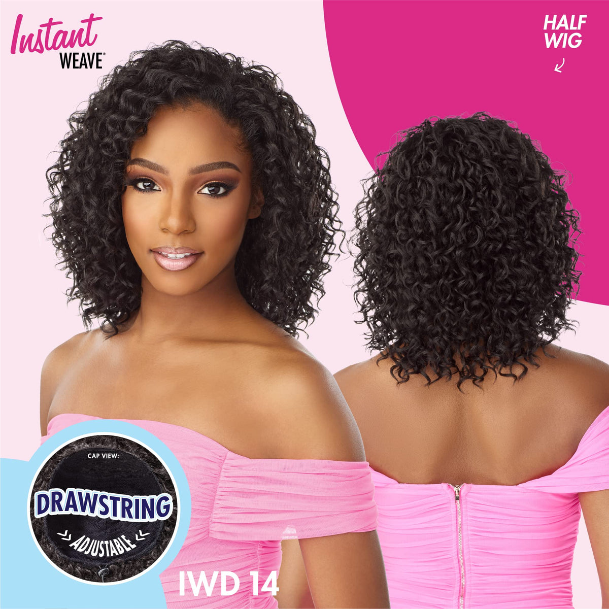 Sensationnel Instant Weave Half Wig color varieties for versatile looks