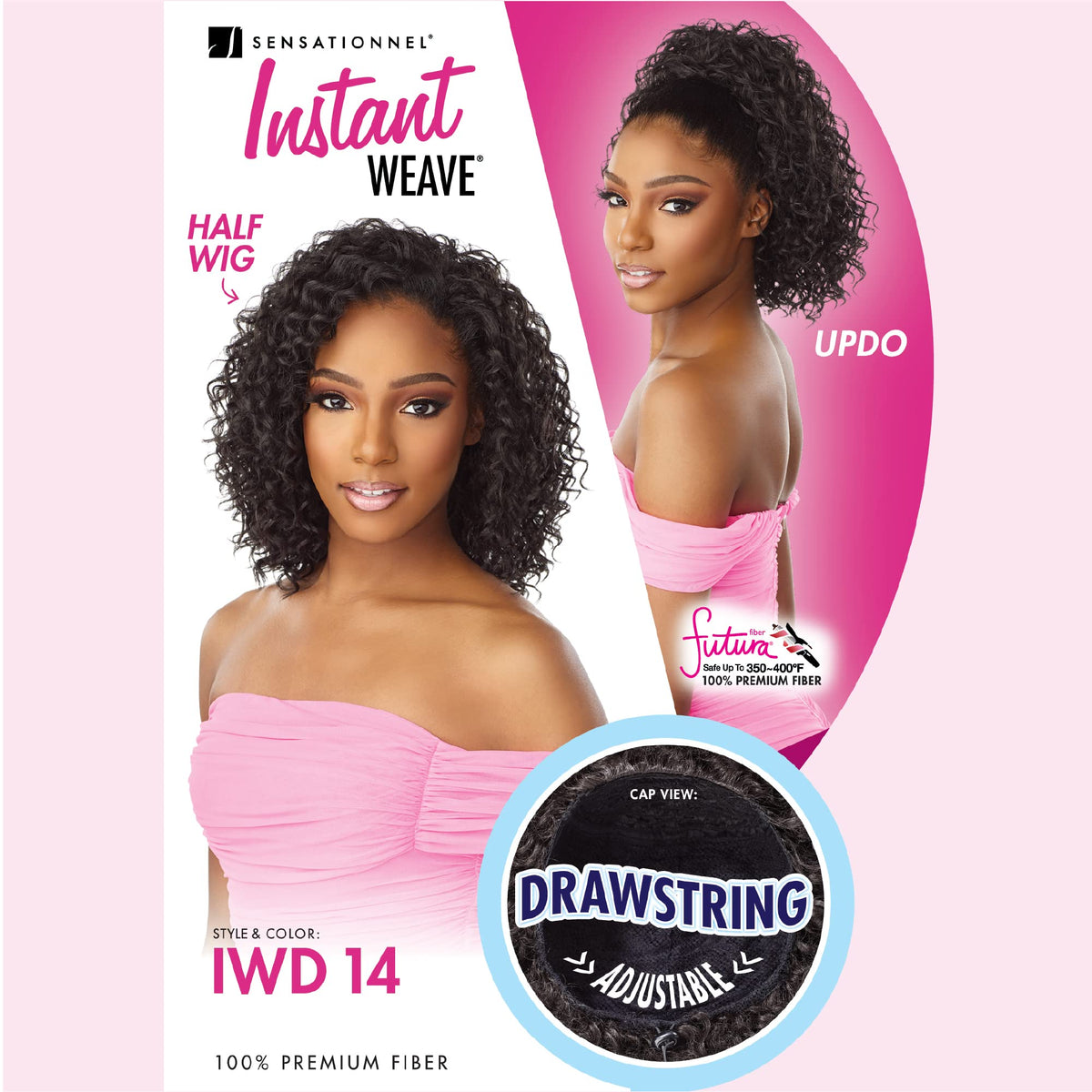 Sensationnel Instant Weave Half Wig secure fit for all-day comfort