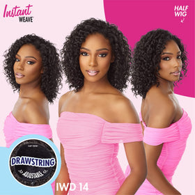 Sensationnel Instant Weave Half Wig updo drawstring cap for quick secure styling