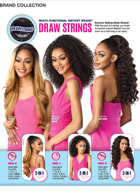 Sensationnel Instant Weave half wig blends with natural hair for added volume.