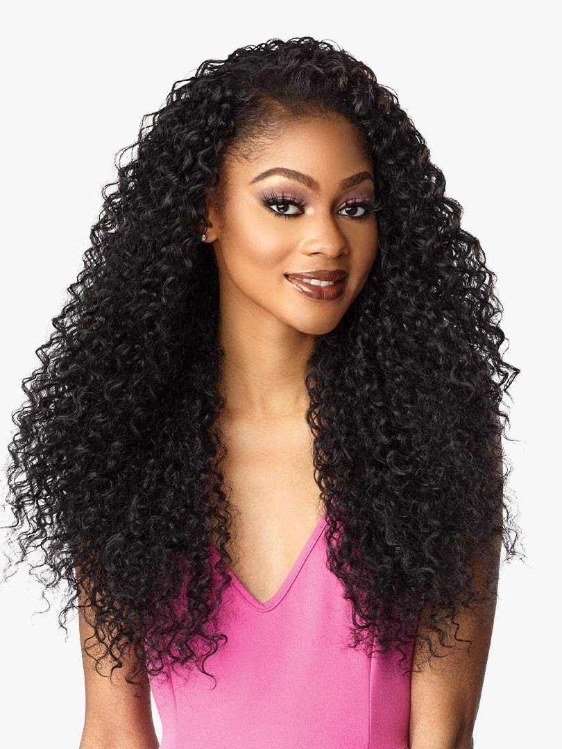 Sensationnel Instant Weave Half Wig cap closeup for secure fit and blend