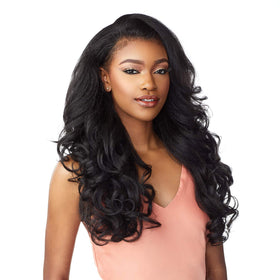 Sensationnel Instantweave Half Wig cap with adjustable drawstring for seamless blending.