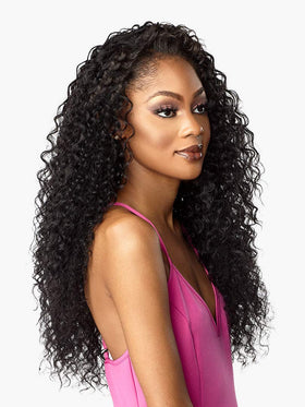 Sensationnel Instant Weave Half Wig showing color and wave options