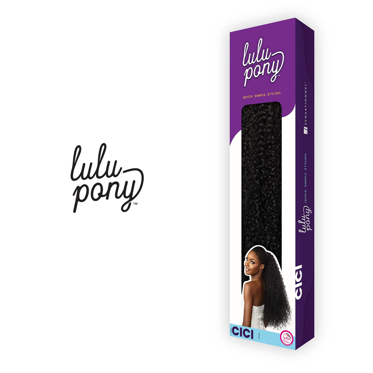 Sensationnel Lulu Pony Tail length flow highlights lightweight movement.