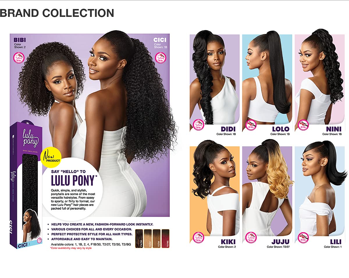 Sensationnel Lulu Pony Tail secure-application ensures confident wear with minimal adjustments.