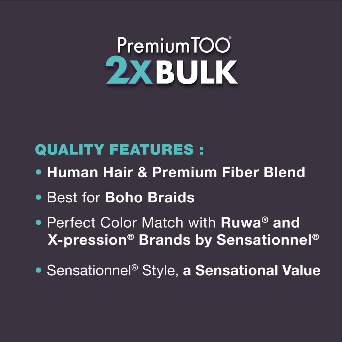 Sensationnel PremToo boho braids 18in for quick daily wear