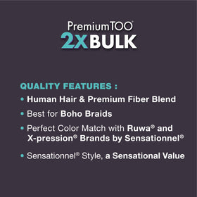 Sensationnel PremToo boho braids 18in for quick daily wear