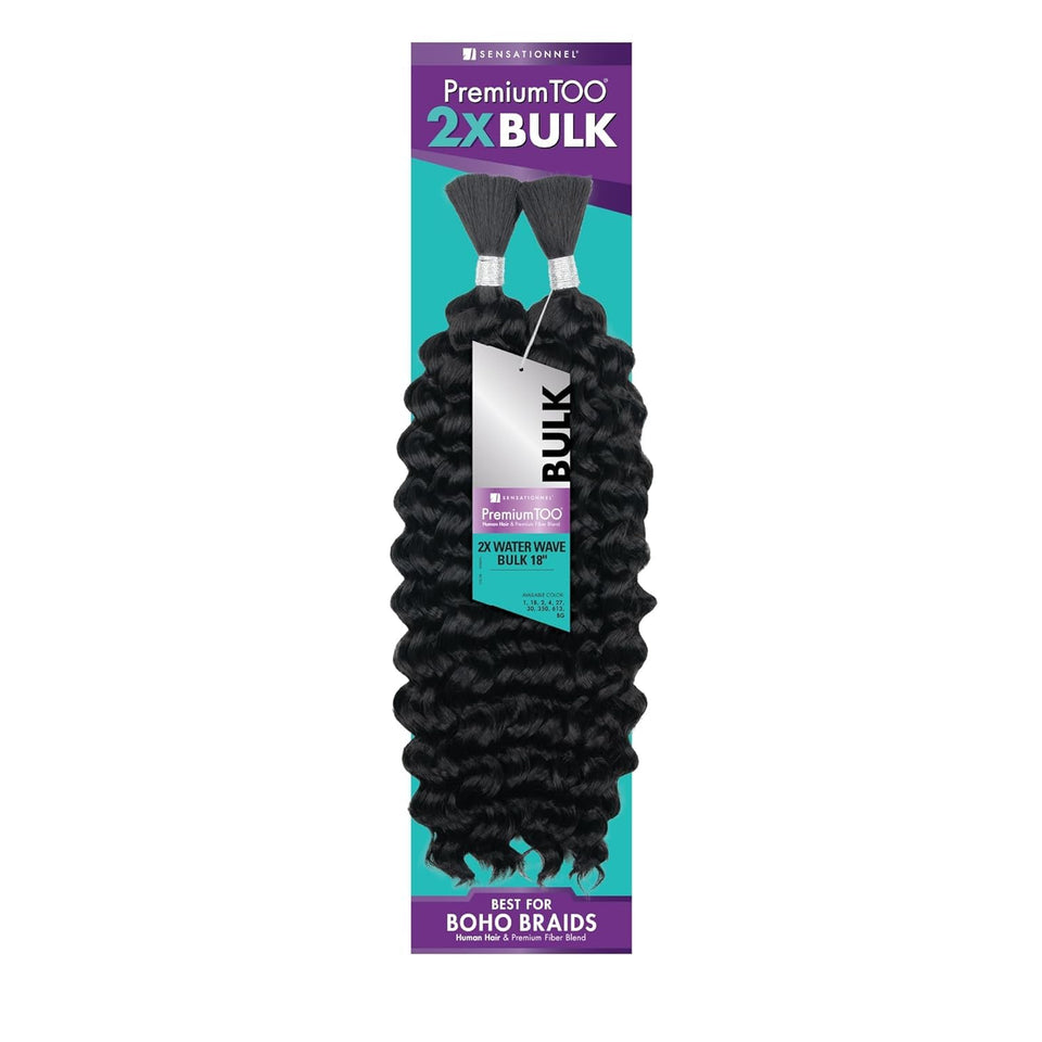 Sensationnel PremToo bulk deep waves for versatile knotless box braids.