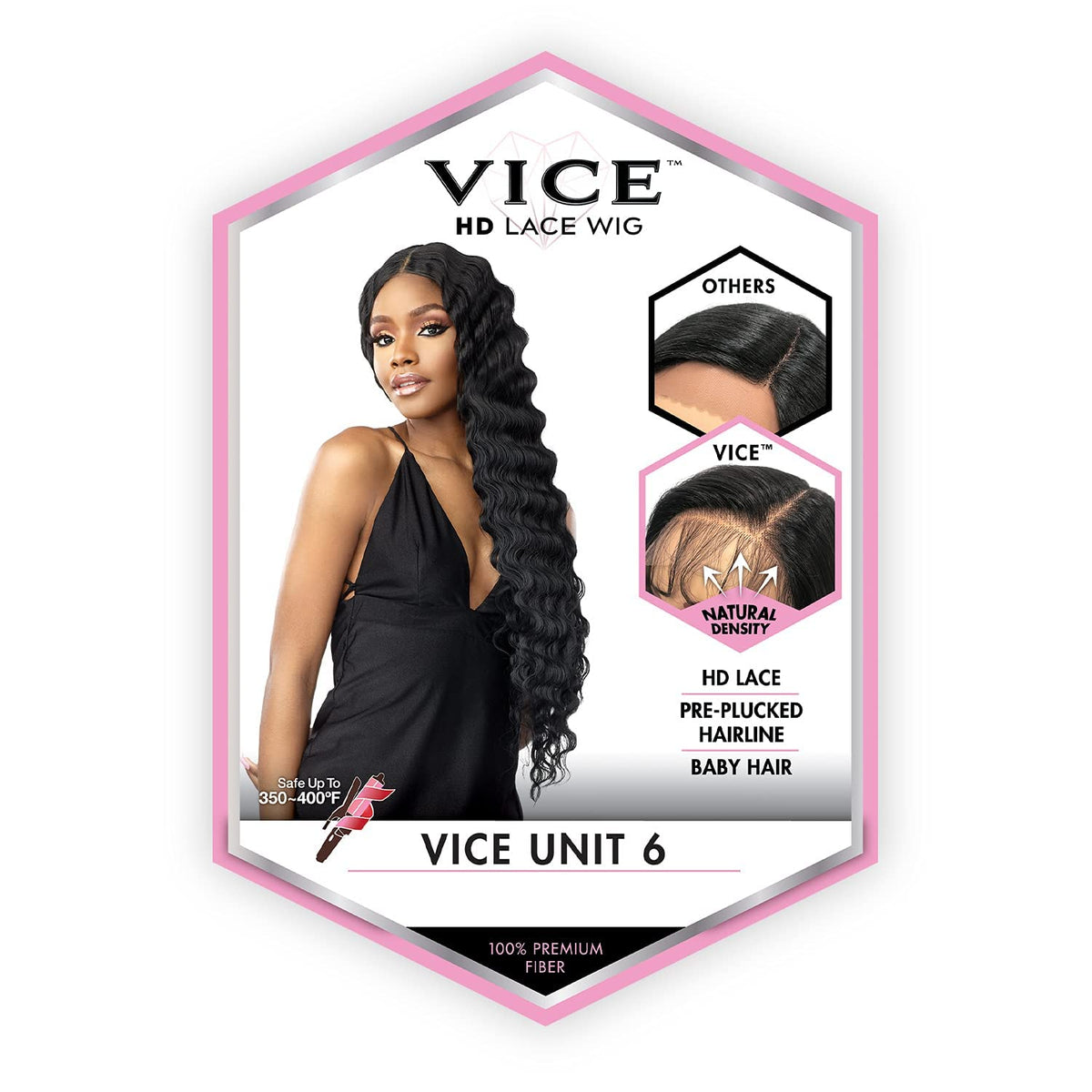 Sensationnel Vice lace front wig with HD lace frontal for seamless styling