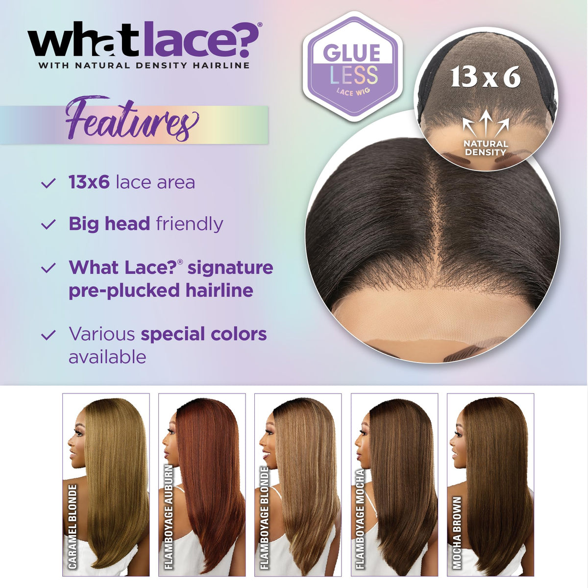 Sensationnel What Lace 13x6 balayage flamboyage color options jet black