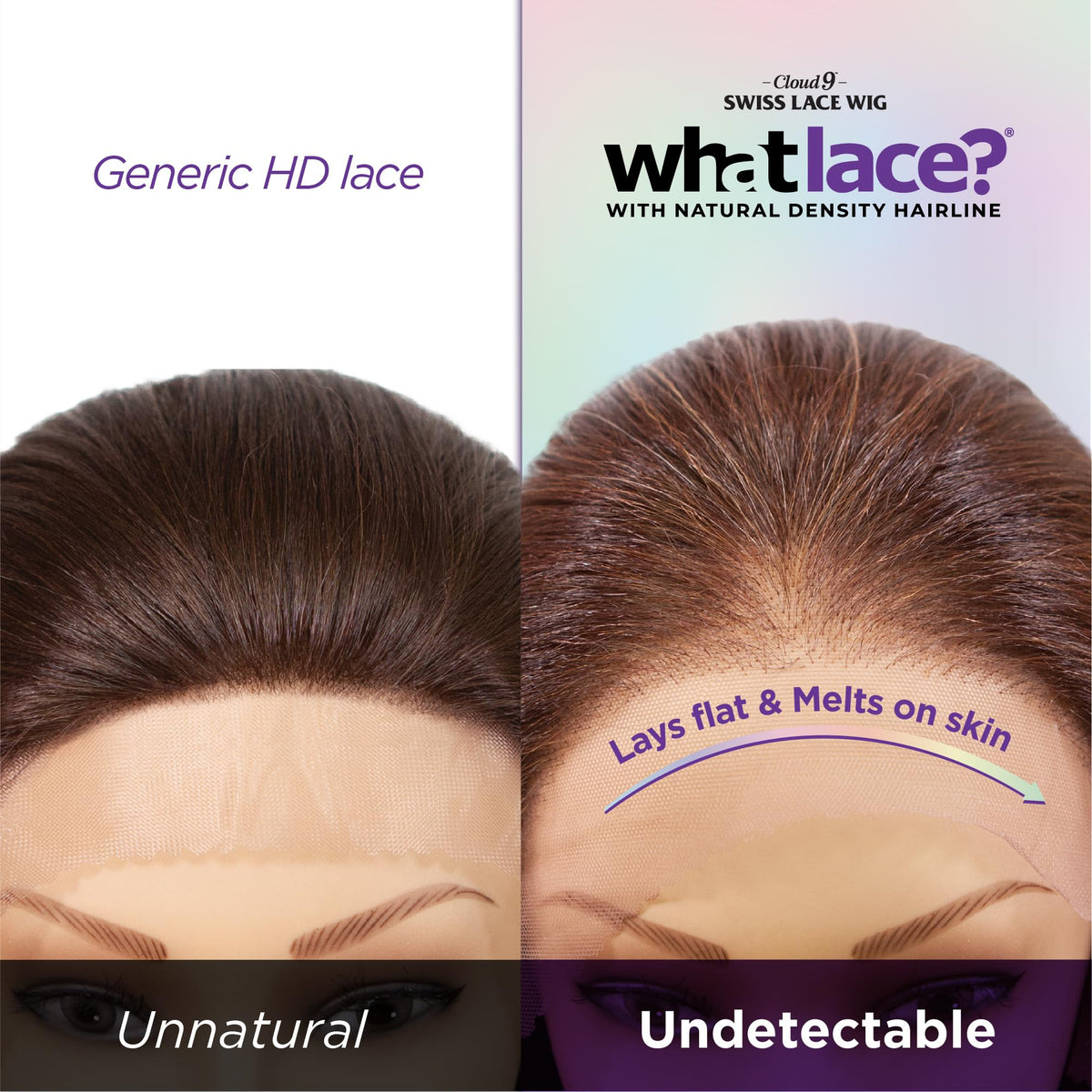 Sensationnel What Lace 13x6 HD lace close-up for near-invisible scalp illusion.