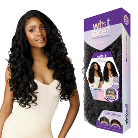 Sensationnel What Lace wig adjustable straps and combs for secure fit.