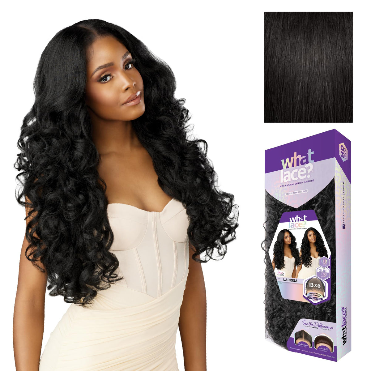 Sensationnel What Lace hairline closeup shows natural front with subtle baby hairs.