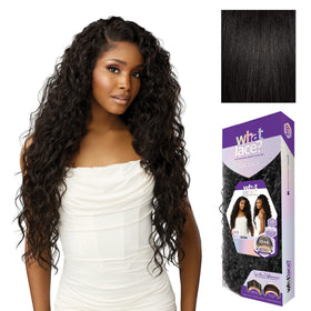 Sensationnel What Lace 13x6 wig, front view showing natural-density lace for quick, confident wear.