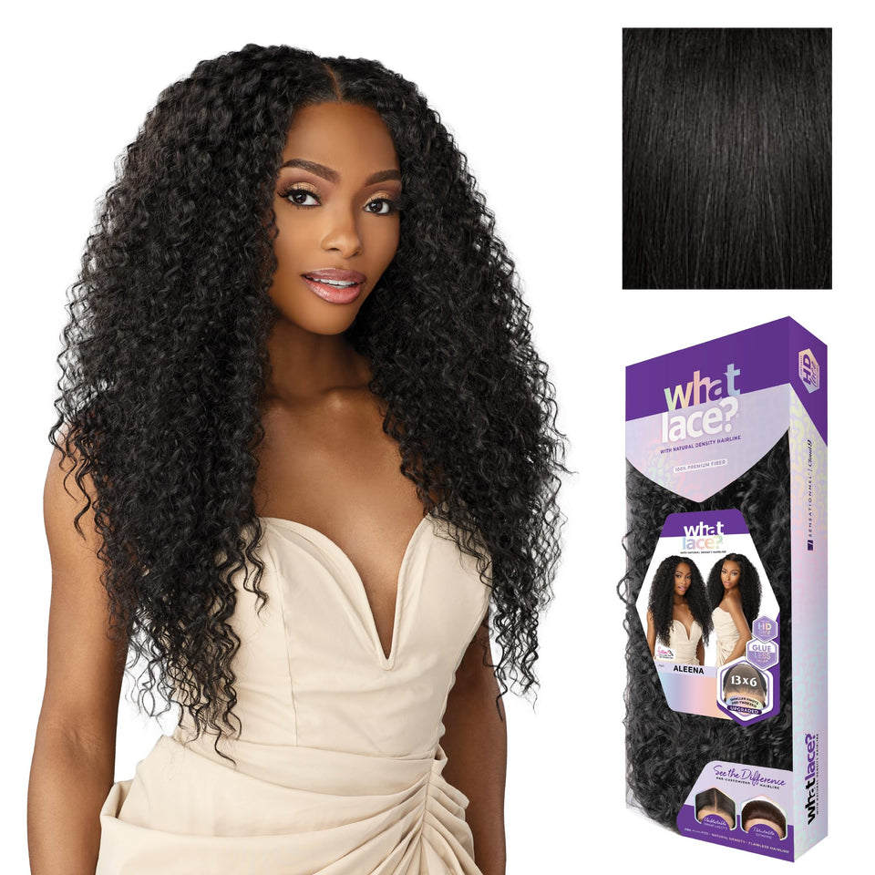 Sensationnel What Lace Aleena front view 13x6 shows natural density and seamless blend