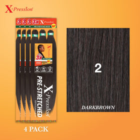 Sensationnel X-pression 58-inch water-wave style braid showing natural movement