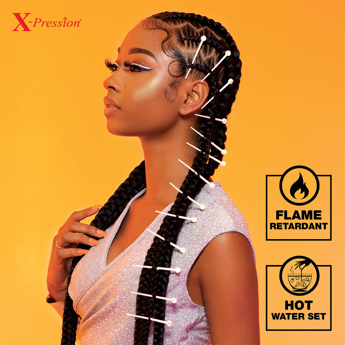 Sensationnel X-pression spring twist style adds vibrant texture to protective styles.