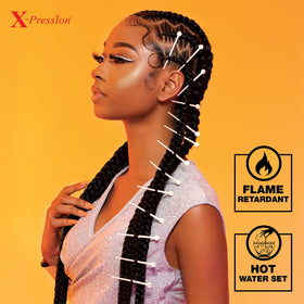 Sensationnel X-pression spring twist style adds vibrant texture to protective styles.