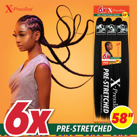 Sensationnel X-pression yaki texture braid closeup with soft touch and natural feel.