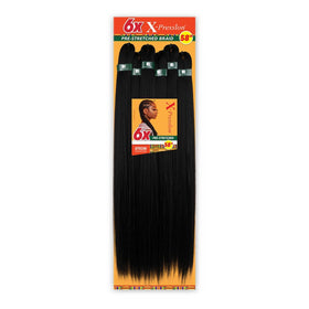 Sensationnel X-pression burgundy yaki texture for smooth braids.