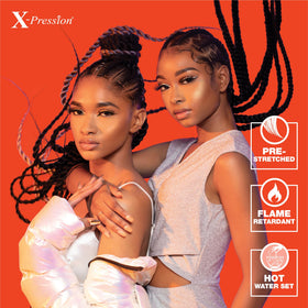 Spring Twist look with Sensationnel X-pression braiding hair