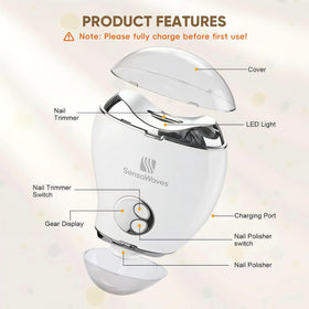 Sensawaves clipper with built in debris storage keeps surfaces tidy