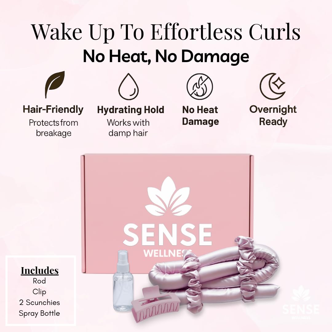 Sense Wellness frizz-free shine curls result from satin surface and gentle styling.