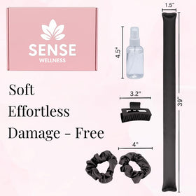 Sense Wellness long hair wake up with soft waves after using the kit.
