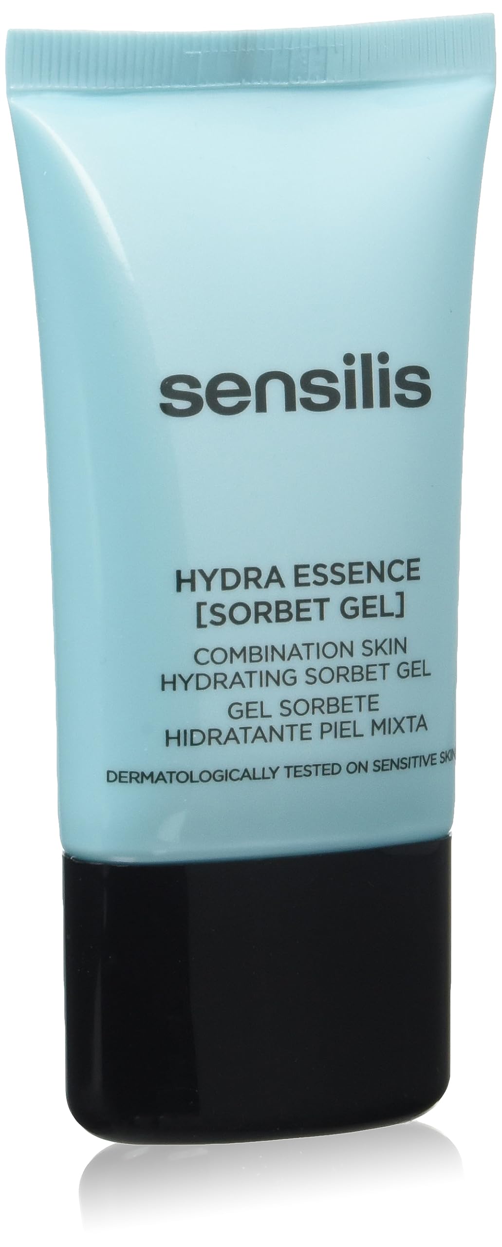 Sensilis Hydra Essence Gel Sobert bottle close-up showing lightweight hydration for normal to combination skin.