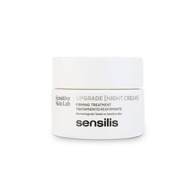 Sensilis Upgrade Night Cream 50ml tube closeup showing rich, non-greasy night care.
