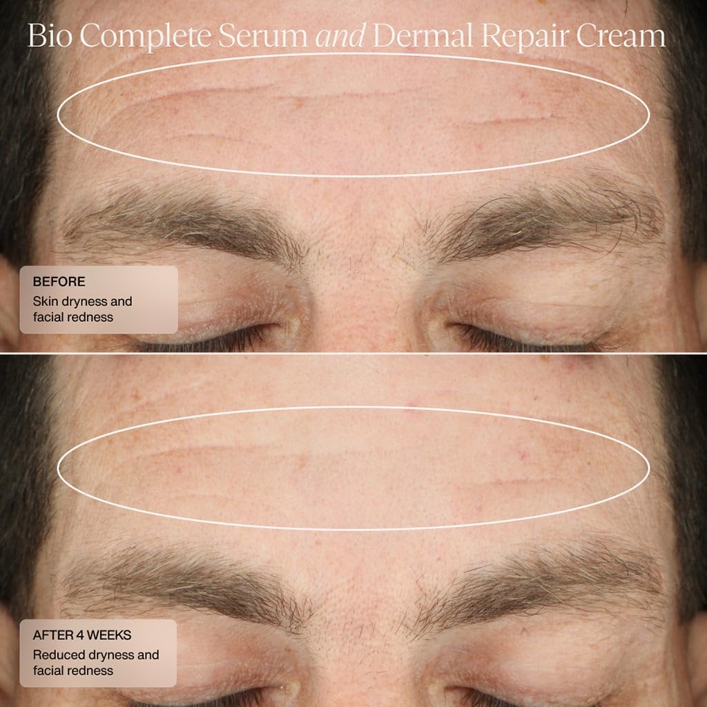 Sente Bio Complete Serum nightly routine setup beside dimmed lights
