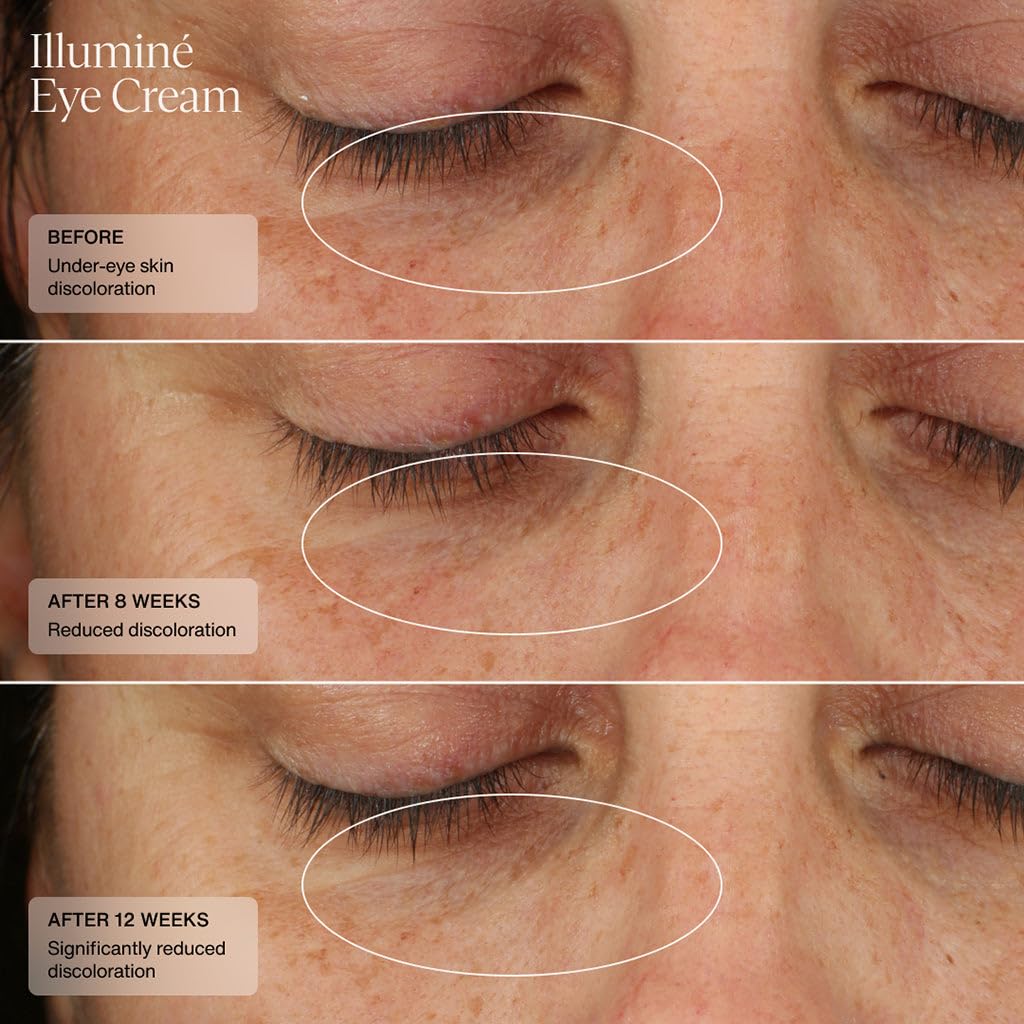 Sente Illumine Eye Cream ingredients label close-up featuring HSA and Niacinamide