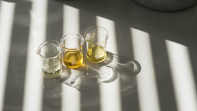 Senteurs d'Orient Fleurs d'Oasis oil absorption on skin for hydration.